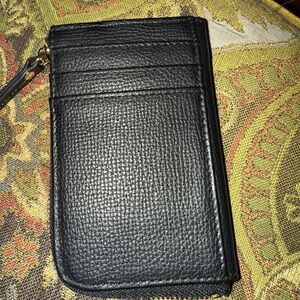 Topkapi Black Leather Card Holder